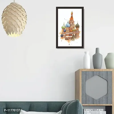 Mad Masters St Basil's Cathedral, Moscow, Russia, 1 Piece Wooden Framed Painting |Wall Art | Home D?cor | Painting Art | Unique Design | Attractive Frames-thumb5