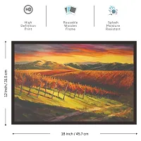 Mad Masters Landscape Art 1 Piece Wooden Framed Wall Painting for Home Decor-thumb1