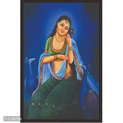 Mad Masters Radha Art 1 Piece Wooden Framed Painting |Wall Art | Home D?cor | Painting Art | Unique Design | Attractive Frames