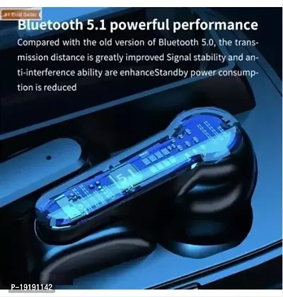 Gagandeep M19 - TWS Bluetooth 5.1 Wireless Earbuds Touch Waterproof IP7X LED Digital Display Bluetooth Headset.-thumb3