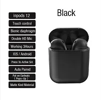 Inpods 12 Simple Earbuds With Touch Control Button With Bluetooth 5.0 Water Resistant And Active Noice Cancellation-thumb2
