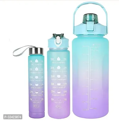 Water Bottle with Straw  Pack of 3