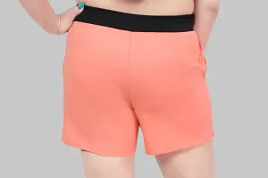 Women Cotton Solid Hot Pants Sports Shorts-thumb4