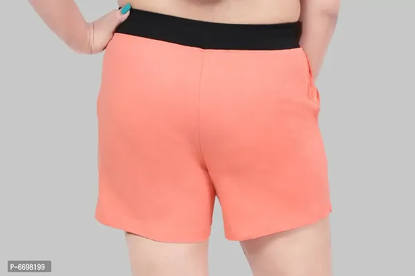 Women Cotton Solid Hot Pants Sports Shorts-thumb5