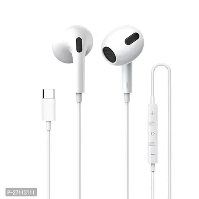 Stylish Usb-C Earphones With Microphone In-Ear Headset Wired Earbuds