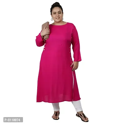 Boat neck kurti with full clearance sleeves