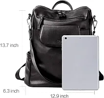 Women High Qulity PU Lather Multipurpose Backpack Handbag Purse, Travel Backpack Shoulder Bag for Ladies and Girls-BP1045-thumb3