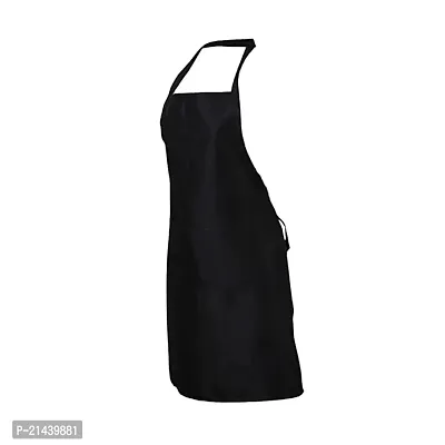 URMIT SURGICAL Waterproof Apron Adjustable Bib Waterproof Resistant Apron for Men Women Perfect for Kitchen Cooking Baking Gardening Restaurant,Coffee House, Professional Apron (Black) colour.