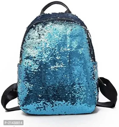 Women High Qulity Sequance Multipurpose Backpack Handbag Purse, Travel Backpack Shoulder Bag for Ladies and Girls-BP1036