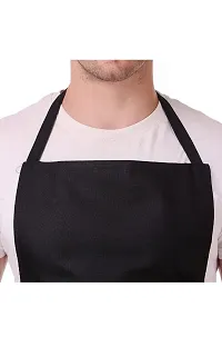 URMIT SURGICAL Mens and Womens Chef Cooking Kitchen Apron and other both use (Non-Waterproof, Black, 1)-thumb2