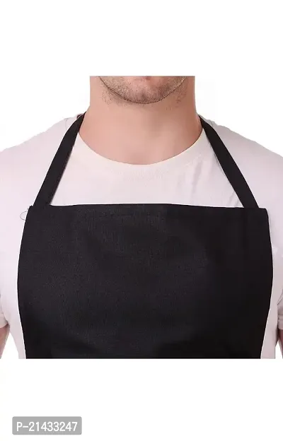 URMIT SURGICAL Mens and Womens Chef Cooking Kitchen Apron and other both use (Non-Waterproof, Black, 1)-thumb3