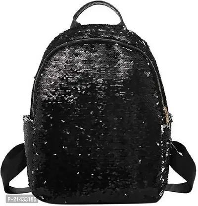 Women High Qulity Sequance Multipurpose Backpack Handbag Purse, Travel Backpack Shoulder Bag for Ladies and Girls-BP1035-thumb0