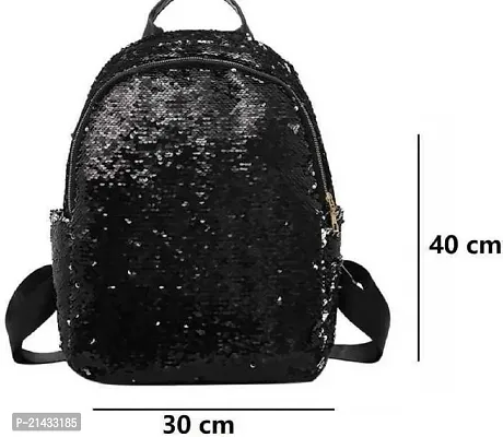 Women High Qulity Sequance Multipurpose Backpack Handbag Purse, Travel Backpack Shoulder Bag for Ladies and Girls-BP1035-thumb4