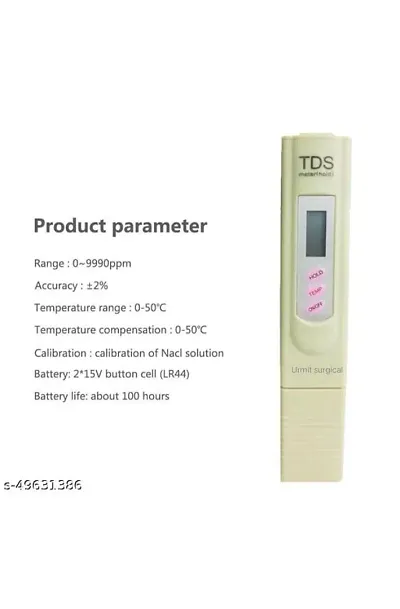 URMIT SURGICAL TDS Meter/Digital Tds Meter with Temperature And Water Quality Measurement For Ro Purifier (TDS) (pack 1