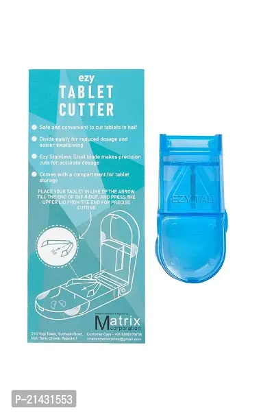 EzyTab Pill Cutter Blue Color Medicine Organizer-thumb3