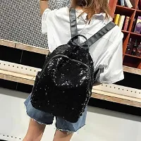 Women High Qulity Sequance Multipurpose Backpack Handbag Purse, Travel Backpack Shoulder Bag for Ladies and Girls-BP1035-thumb2