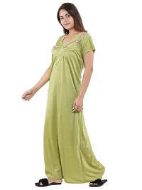Urmit Trendy Hosiery Cotton Half Sleeves Women's Feeding Nightdress Nighty Pack of 1- SP1014-thumb4