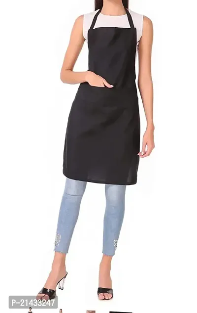 URMIT SURGICAL Mens and Womens Chef Cooking Kitchen Apron and other both use (Non-Waterproof, Black, 1)-thumb2