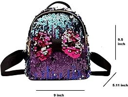 Women High Qulity Sequance Multipurpose Backpack Handbag Purse, Travel Backpack Shoulder Bag for Ladies and Girls-BP1025-thumb3