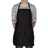 URMIT SURGICAL Waterproof Apron Adjustable Bib Waterproof Resistant Apron for Men Women Perfect for Kitchen Cooking Baking Gardening Restaurant,Coffee House, Professional Apron (Black) colour.-thumb2