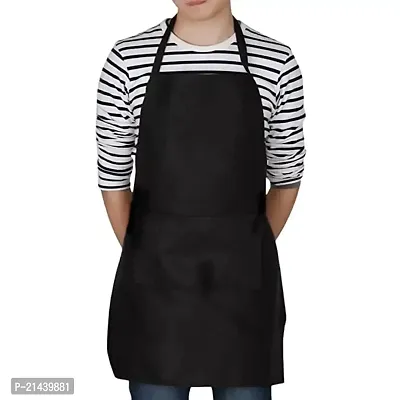 URMIT SURGICAL Waterproof Apron Adjustable Bib Waterproof Resistant Apron for Men Women Perfect for Kitchen Cooking Baking Gardening Restaurant,Coffee House, Professional Apron (Black) colour.-thumb3