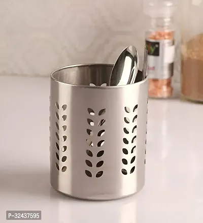 Storia Spoon Holder Stainless Steel Cutlery Holder-thumb0