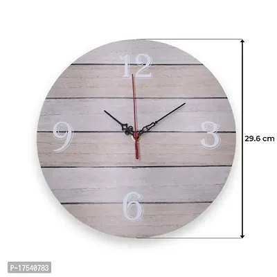 Sterling Wall Clock for Home and Living Room Stylish Wooden Clock for Home Decore Round Shaped Hand Crafted 11.75 Inches-thumb5