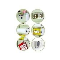 Sterling Plastic 5-in-1 Multipurpose Magnetic Refrigerator Storage Rack, White-thumb2