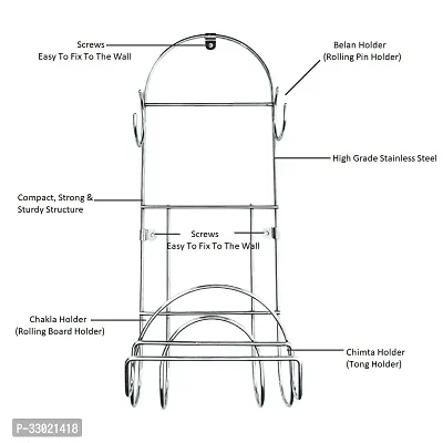 Useful Steel Wall Mounted Rack for Kitchen-thumb3