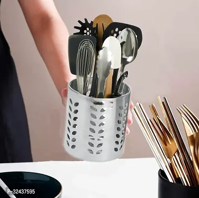 Storia Spoon Holder Stainless Steel Cutlery Holder-thumb5