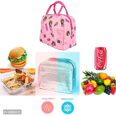 Lunch Bag , Travel Lunch Storage Bag (pink)-thumb2