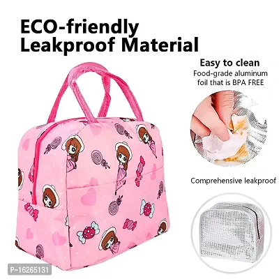 Lunch Bag , Travel Lunch Storage Bag (pink)-thumb3