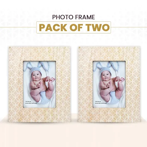 wooden photo frame , photoframe  for table, wall (Set of 2)