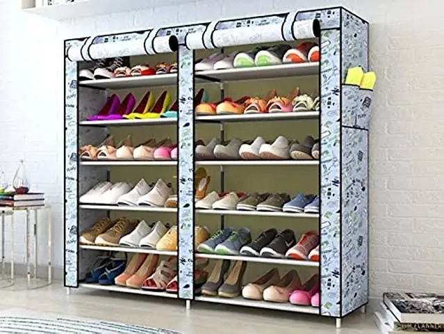 Shoe Rack Shoe Stand Shoes Rack for Home with Cover 12 Layer Shoes Stand for Home