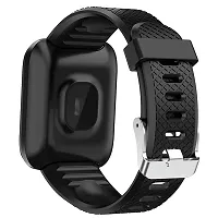 D116 Fitness Band Smart watch for Men, Women, Boys, Girls, Kids ndash; Single Touch Interface, Water Resistant, Workout Modes, Quick Charge Sports Smartwatch ndash; Black-thumb2