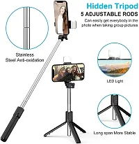 Selfie Stick with LED Fill Light-thumb3