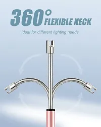 360deg;FLEXIBLE ELECTRIC PLASMA LIGHTER : Candle lighter made of stainless steel long neck and angled lighter head will help you comfortably and accurately light up the hardest to reach candles, stove-thumb1