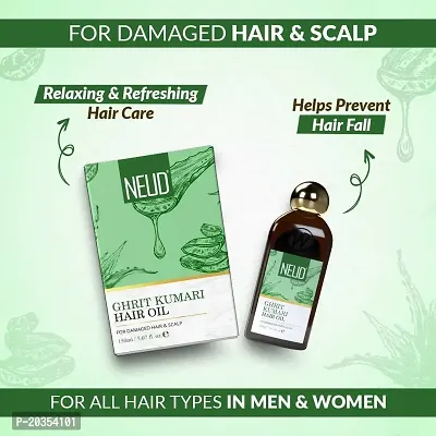 NEUD Combo - Ghrit Kumari Hair Oil and Shampoo for Men  Women-thumb3