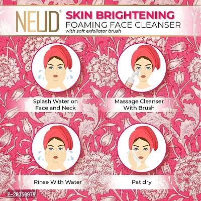 NEUD Skin Brightening Foaming Face Cleanser With Vitamin C and Licorice - 2 Packs (150ml Each)-thumb2