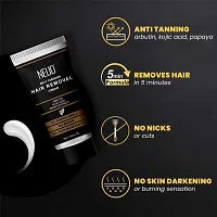 NEUD Anti-Tanning Hair Removal Cream for Arms, Legs, Chest and Back in Men and Women - Twin Pack (50g x 2 Tubes)-thumb1