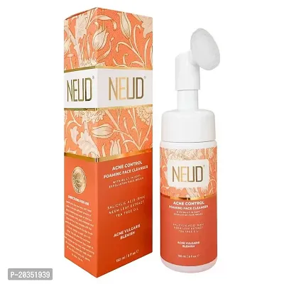 NEUD Acne Control Foaming Face Cleanser With Salicylic Acid, Neem and Tea Tree Oil - 2 Packs (150ml Each)-thumb4