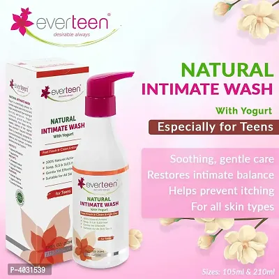 everteen Yogurt Natural Intimate Wash For Feminine Intimate Hygiene In Teens - 2 Pack (210ml)-thumb0