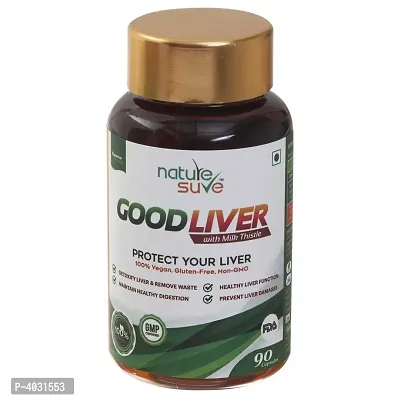 Nature Sure Good Liver Capsules with Milk Thistle For Natural Protection Against Fatty Liver - 1 Pack (90 Capsules)-thumb3