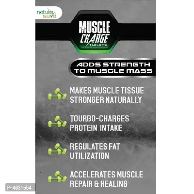 Nature Sure Muscle Charge Tablets For Strength & Protein Absorption - 1 Pack (60 Tablets)-thumb5