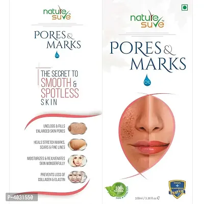 Nature Sure Pores  Marks Oil For Enlarged Pores  Stretch Marks In Men  Women - 1 Pack (100ml)