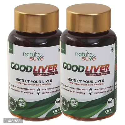 Nature Sure Good Liver Capsules with Milk Thistle For Natural Protection Against Fatty Liver - 1 Pack (90 Capsules)-thumb4