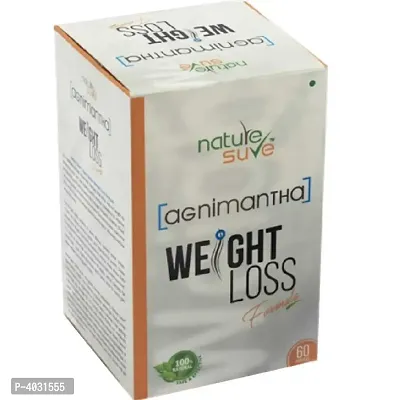 Nature Sure Agnimantha Weight Loss Formula For Fat Loss In Men & Women - 1 Pack (60 Capsules)