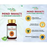 Nature Sure Mind Shakti Tablets For Memory  Concentration In Men  Women - 1 Pack (60 Tablets)-thumb1