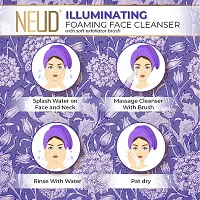 NEUD Illuminating Foaming Face Cleanser With Kumkumadi Oil and Green Tea - 2 Packs (150ml Each)-thumb3