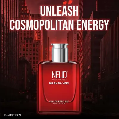 NEUD Milan Da Vinci Luxury Perfume for Cosmopolitan Men Long Lasting EDP - 1 Pack (100ml)-thumb2